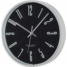 Mainstays Silver and Black Wall Clock   564004911